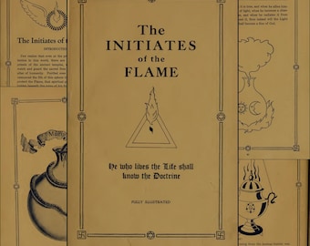 The Initiates of the Flame (1922) – Manly P. Hall, Vintage Occult Classic, Mysticism, Symbolism, Alchemy, PDF