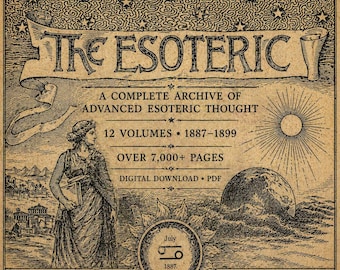The Esoteric (1887–1899) Complete Digital Archive – 12 Volumes, Occult, Metaphysics & Esoteric Thought, PDF, eBook