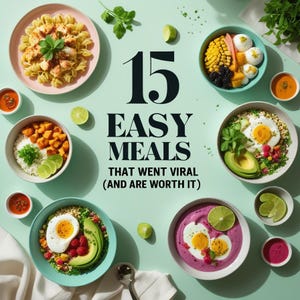 Virale Rezepte PDF - 15 Einfache TikTok Mahlzeiten, Trending Comfort Food eBook, digitaler Download