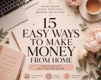Digital Side Hustle Guide for Women: 15 Income Ideas (PDF Download)