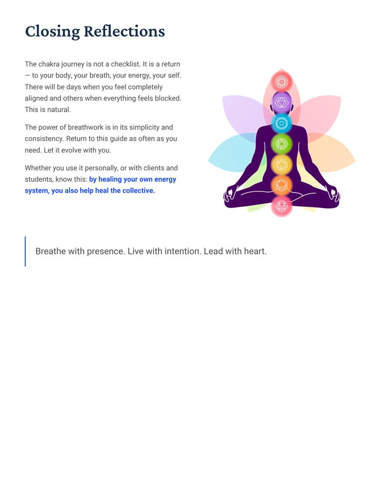 Chakra Balancing Script The 7 Chakra Breathwork Scripts Guide, PDF, Printable Ebook - Etsy