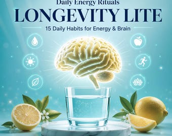 Longevity Lite, Arbeitsbuch für die Gesundheit des Gehirns, Gesundes Altern, Energie & Fokus Habit Tracker, PDF, eBook