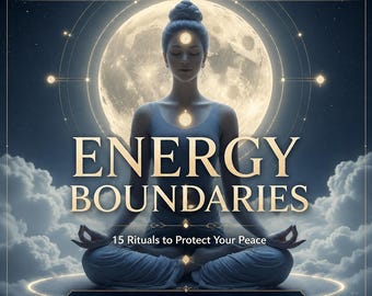 Guía de protección energética: 15 rituales para mujeres sensibles y empáticas, PDF imprimible