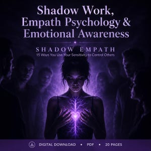 Empático de las Sombras, Cuaderno de trabajo sobre manipulación emocional, Sanación empática, Guía de trauma y autoconciencia, PDF