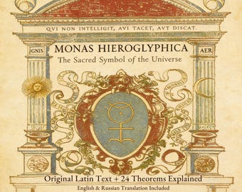John Dee Monas Hieroglyphica 1564, Símbolo de alquimia, Filosofía esotérica, Latín, Inglés, Ruso, Paquete PDF
