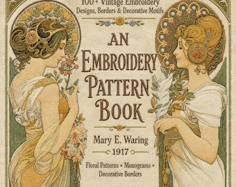 Vintage Embroidery Patterns, Birds, Animals, Floral Motifs & Decorative Designs, PDF