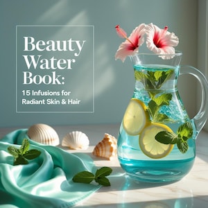 Glowing Skin Infused Water Recipe Guide: Beauty & Hair Hydration (Printable PDF Ebook)