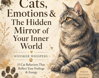Whisker Whispers, Cat Energy Guide, Emotional Reflection Workbook, Animal Behavior & Self Discovery, PDF