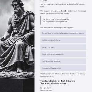 Stoic Mindset Guide: Daily Stoic Habits Workbook, PDF Download, eBook image 5