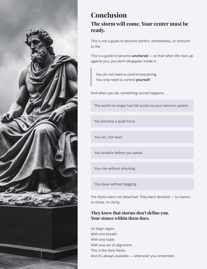 Stoic Mindset Guide: Daily Stoic Habits Workbook, PDF Download, eBook image 5