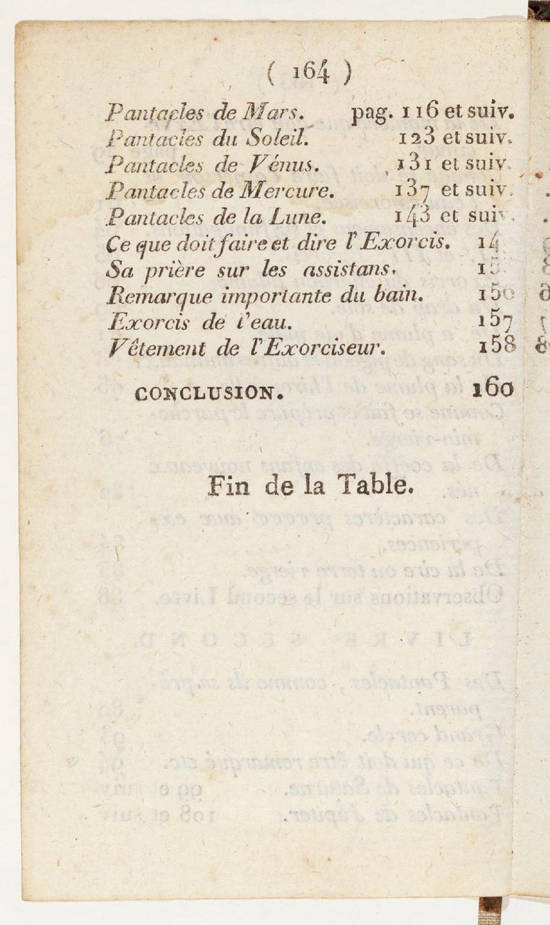 Black Magic Grimoire, La Veritable Magie Noire (1750), Secret Occult Practices, French, English, PDF image 16