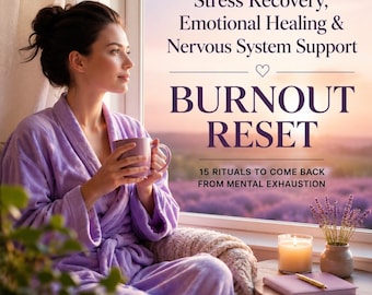 Burn-out resetten, werkboek mentale uitputting, zenuwstelselherstel, gids met rituelen voor stressverlichting, pdf