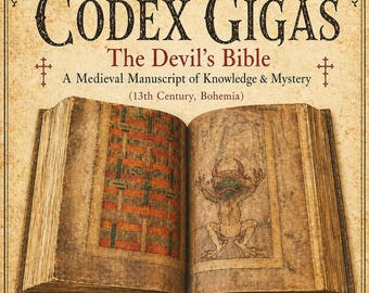 Codex Gigas (La Biblia del Diablo), Manuscrito, Grimorio Oculto Raro, Crónica Monástica, Archivo Histórico, PDF