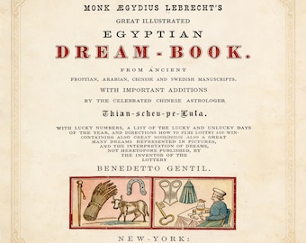 The Monk AEgydius Lebrecht’s, Illustrated Egyptian Dream Book (1871), PDF, eBook