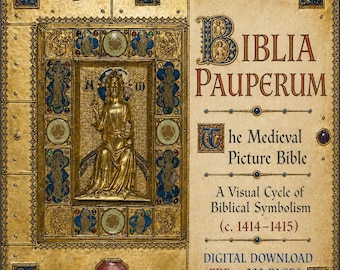 Illuminated Medieval Manuscript - The Paupers’ Bible (Biblia Pauperum) c.1414–1415, PDF