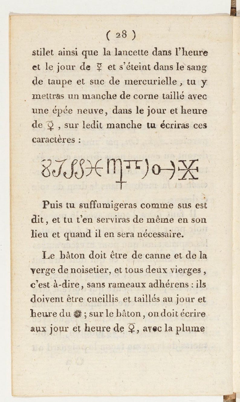 Black Magic Grimoire, La Veritable Magie Noire (1750), Secret Occult Practices, French, English, PDF image 3
