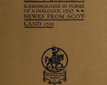 Daemonologie by King James (1597), Witchcraft & Black Magic, Occult PDF, Digital eBook