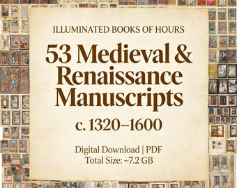 Lote de Libros de Horas Medievales Iluminados – 53 Manuscritos, c. 1320–1600, PDF, Descarga Digital