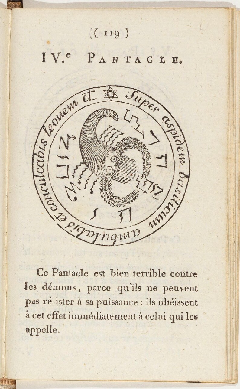 Black Magic Grimoire, La Veritable Magie Noire (1750), Secret Occult Practices, French, English, PDF image 9