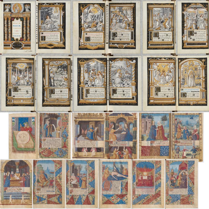 Illuminated Medieval Books of Hours Bundle – 53 Manuscripts, C. 1320 ...