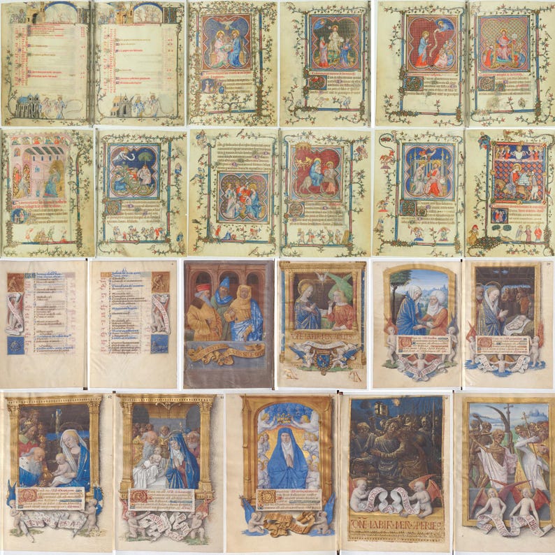 Illuminated Medieval Books of Hours Bundle – 53 Manuscripts, C. 1320 ...