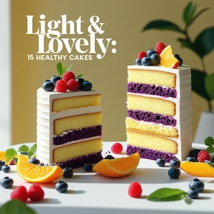 Healthy Cake Recipes – Low Sugar, Gluten Free & Keto Options – Light and Lovely: 15 Healthy Cakes – PDF eBook