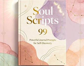 Self Discovery Journal – 99 Powerful Writing Prompts for Healing & Growth, Digital Download, PDF