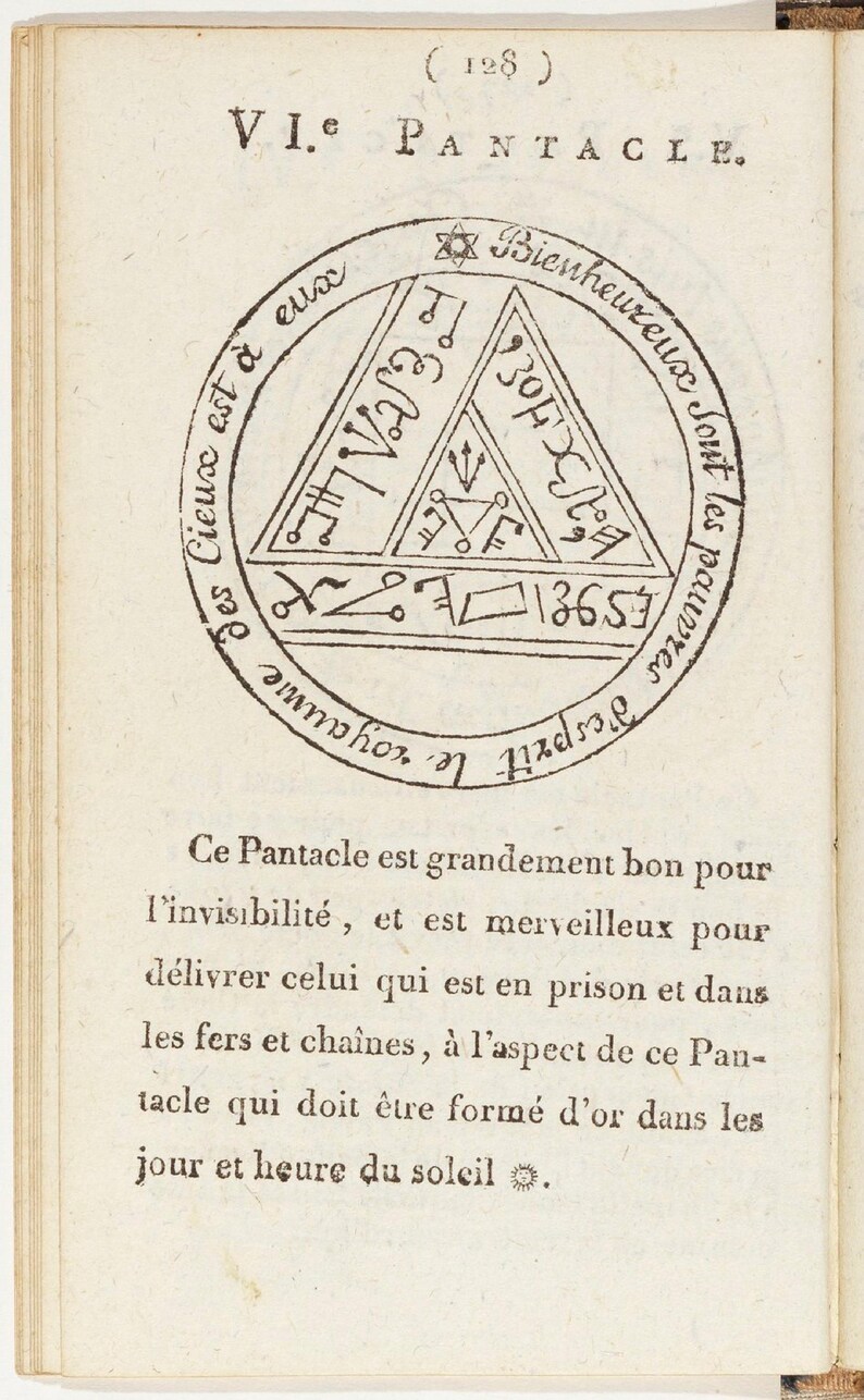 Black Magic Grimoire, La Veritable Magie Noire (1750), Secret Occult Practices, French, English, PDF image 11