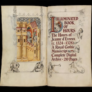 Illuminated Manuscript, Rare Medieval Book – The Hours of Jeanne d’Evreux (1324–1328), PDF