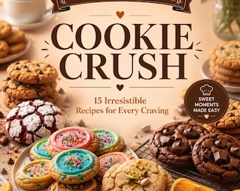 Cookie Recipe Guide | 15 Easy & Delicious Cookies | Digital PDF Baking Book for Sweet Treats