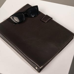 Custom Engraved Leather Journal: Refillable Handmade Notebook