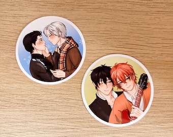 Given & Yuri on Ice Stickers  |  BL ANIME COLLECTION  | - Uenoyama and Mafuyu, Victor and Yuuri