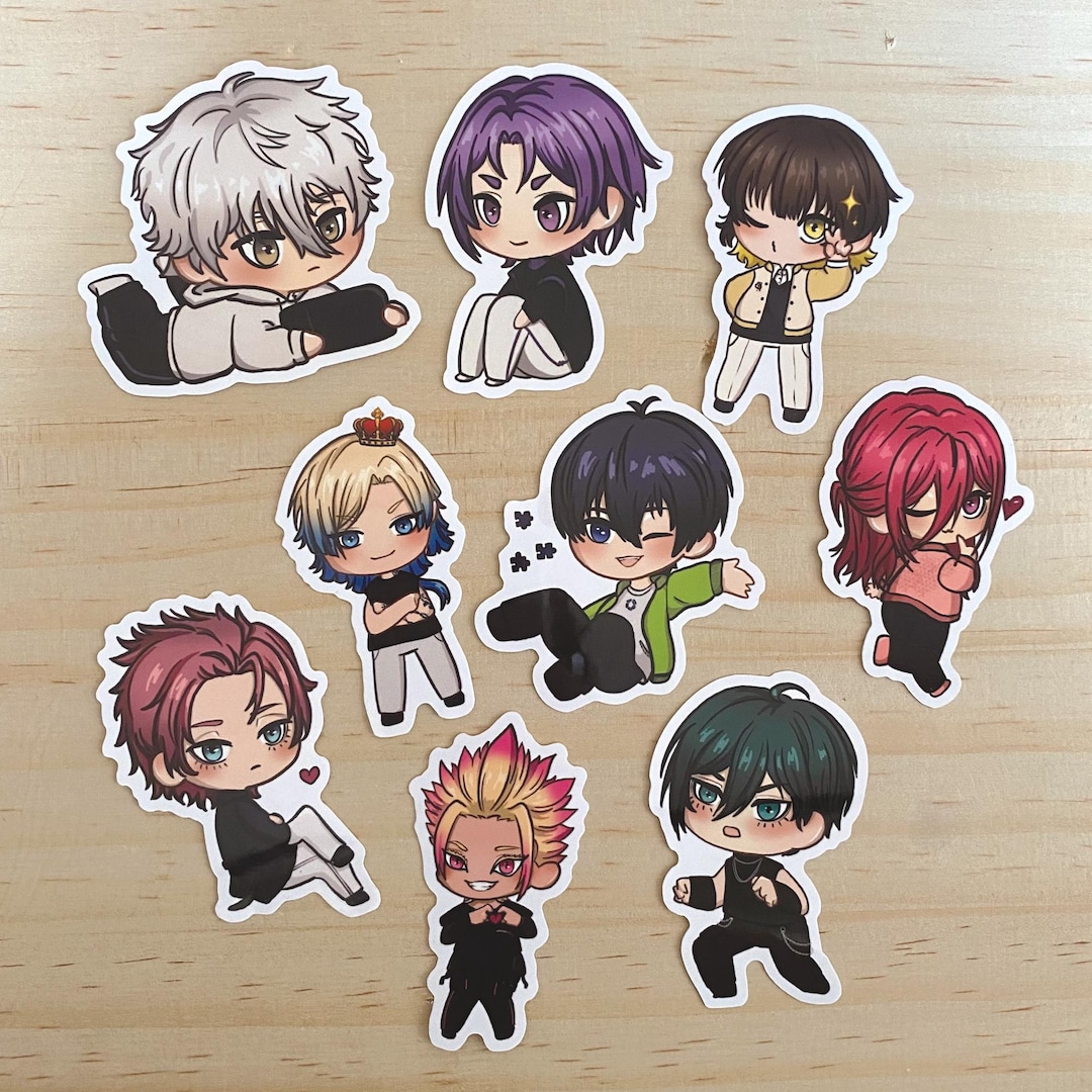 Pegatinas BLUE LOCK / Bachira, Chigiri, Rin, Isagi, Kaiser, Nagi, Reo ...