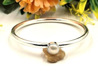 Armreif aus 925er Silber: Perlenarmband, Armschmuck