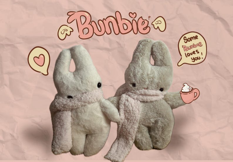 Schattige handgemaakte knuffels 'Bunbie' afbeelding 2
