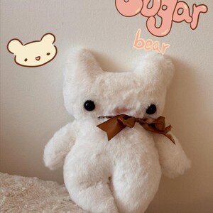 Schattige handgemaakte knuffels 'Bunbie' Sugar Bear