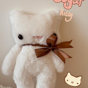 Schattige handgemaakte knuffels 'Bunbie' Sugar Kitty