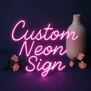 Custom Neon Sign – Personalized LED Wall Light for Business, Wedding, Bedroom, Bar, Event | Neon Sign Personalized Gifts, Home Decor