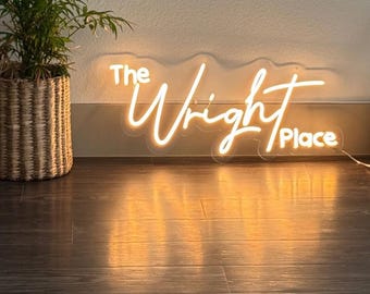 Insegna al neon a LED personalizzata, decorazioni per matrimoni, insegna con nome personalizzato