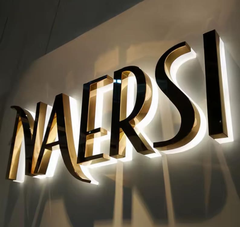 Custom Backlit Sign, Sign for Business, Custom Outdoor Logo, Backlit ...