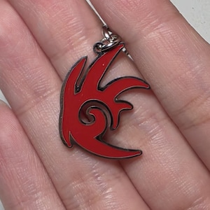 shadow the hedgehog logo charm enamel pin necklace bracelet pendant keyring