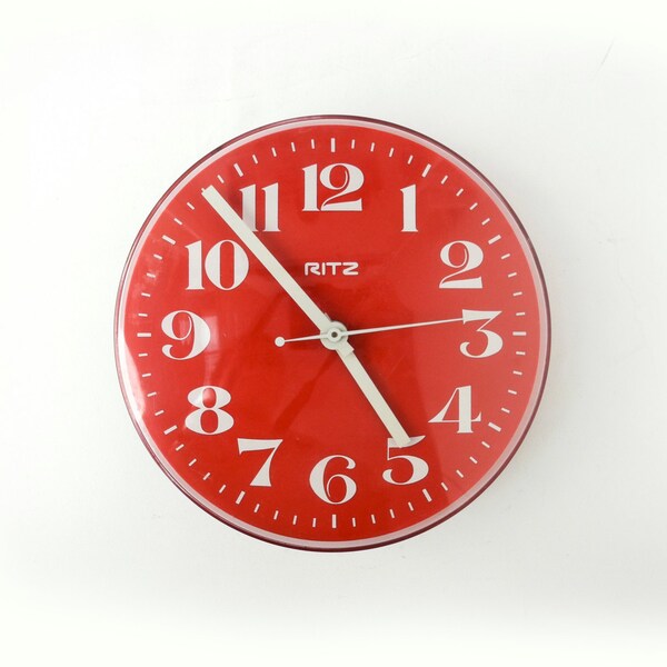 Red Ritz Wall Clock