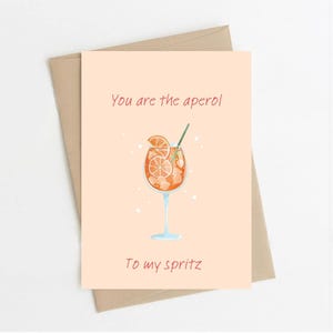 Sei l'Aperol del mio Spritz - Biglietto di auguri di compleanno - Cocktail Bow Girlie