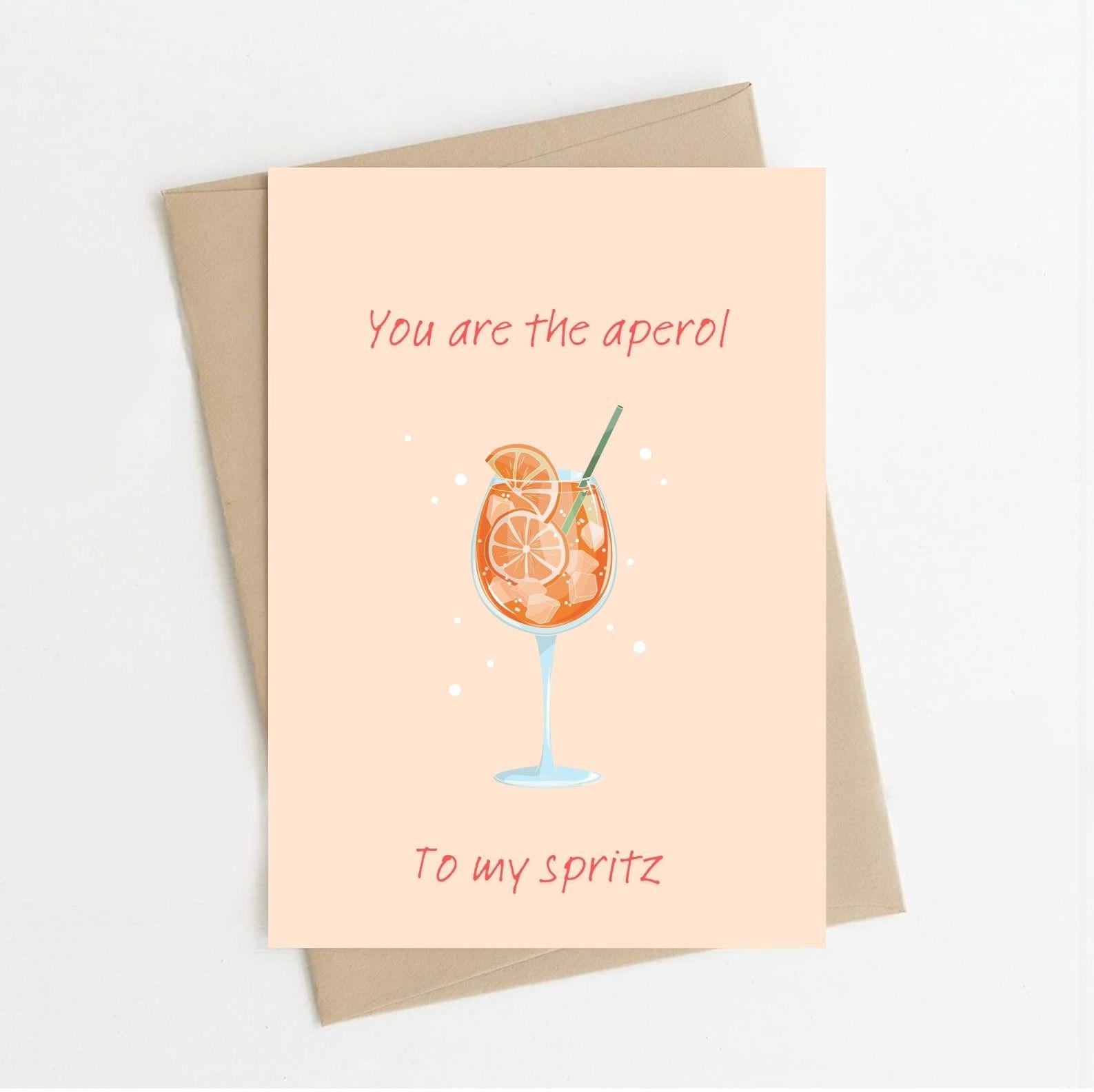 CL&MH Bob Ricamato Aperol Spritz 'Spritz Sipper' – Cappello Estivo In Cotone Biologico, Regalo Per Amanti Del Cocktail - 3