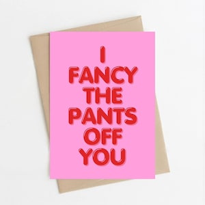 Ik heb zin in je broek - Love Birthday Greeting Card - woordspeling girlie Humor