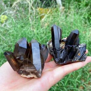 Natural Smoky Quartz Cluster,Extra Quality Rough,Raw Smoky Quartz Points,Reiki Healing,Home Decoration,Mineral Specimen, 1pc