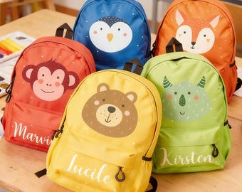 Personalized Animal Kids Backpack, Preschool Book Bag, Children's Gift,Back to School 