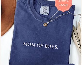 Mom of Boys Shirt for New Mom Gift for Mothers Day, Boy Mom Birthday Gift for Mom To Be, Pregnancy Reveal, Cool Boy Mom Club Gift for Her