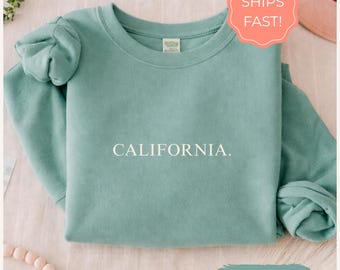 California Sweatshirt, California State Crewneck, California Vacation Tee, Travel Souvenir Gift for California Lover, Vintage California Tee