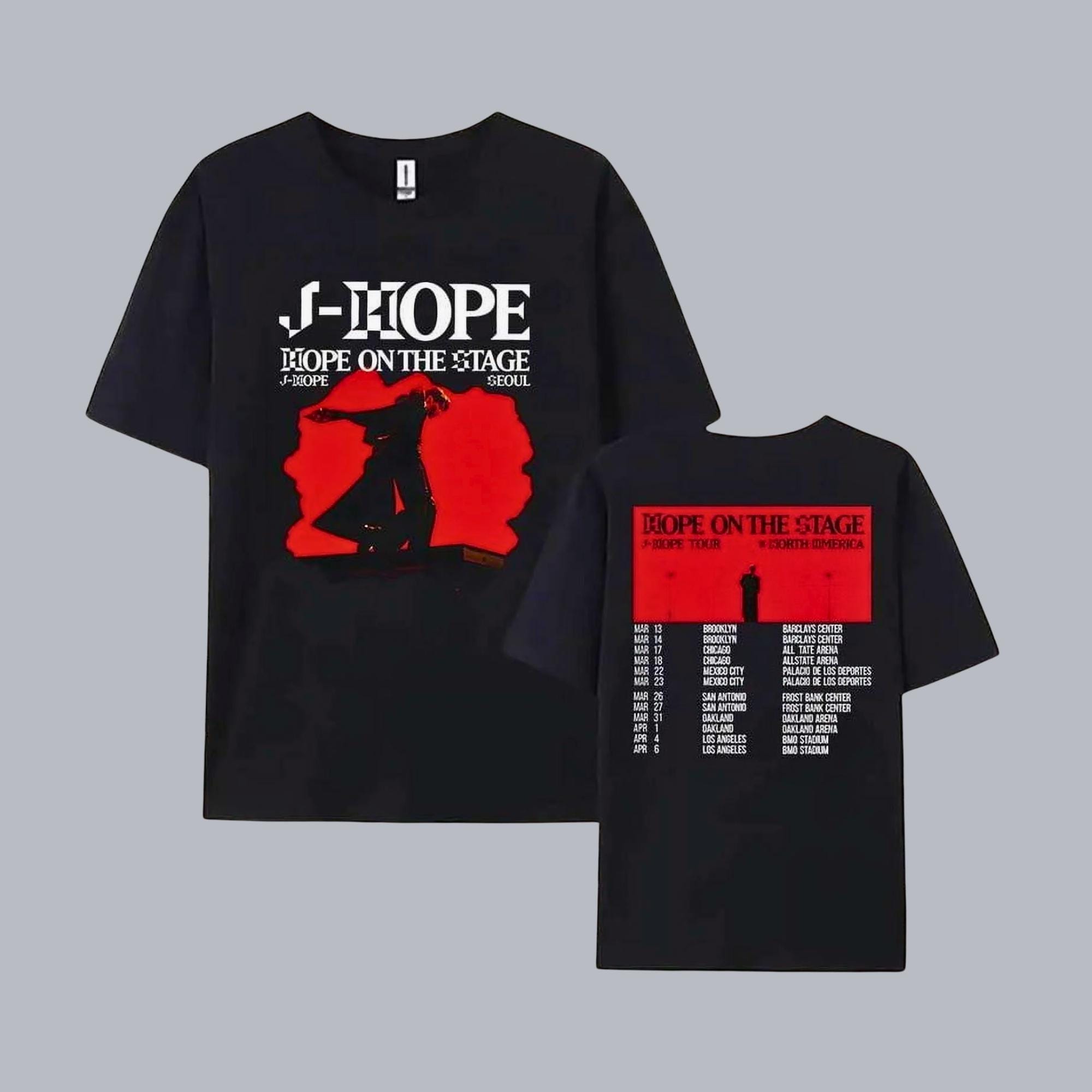 防弾少年団(BTS) - HOPE ON THE STAGE TシャツRED BTS J - Hope t shirt “Hope On The Stage FINAL” Cotton T